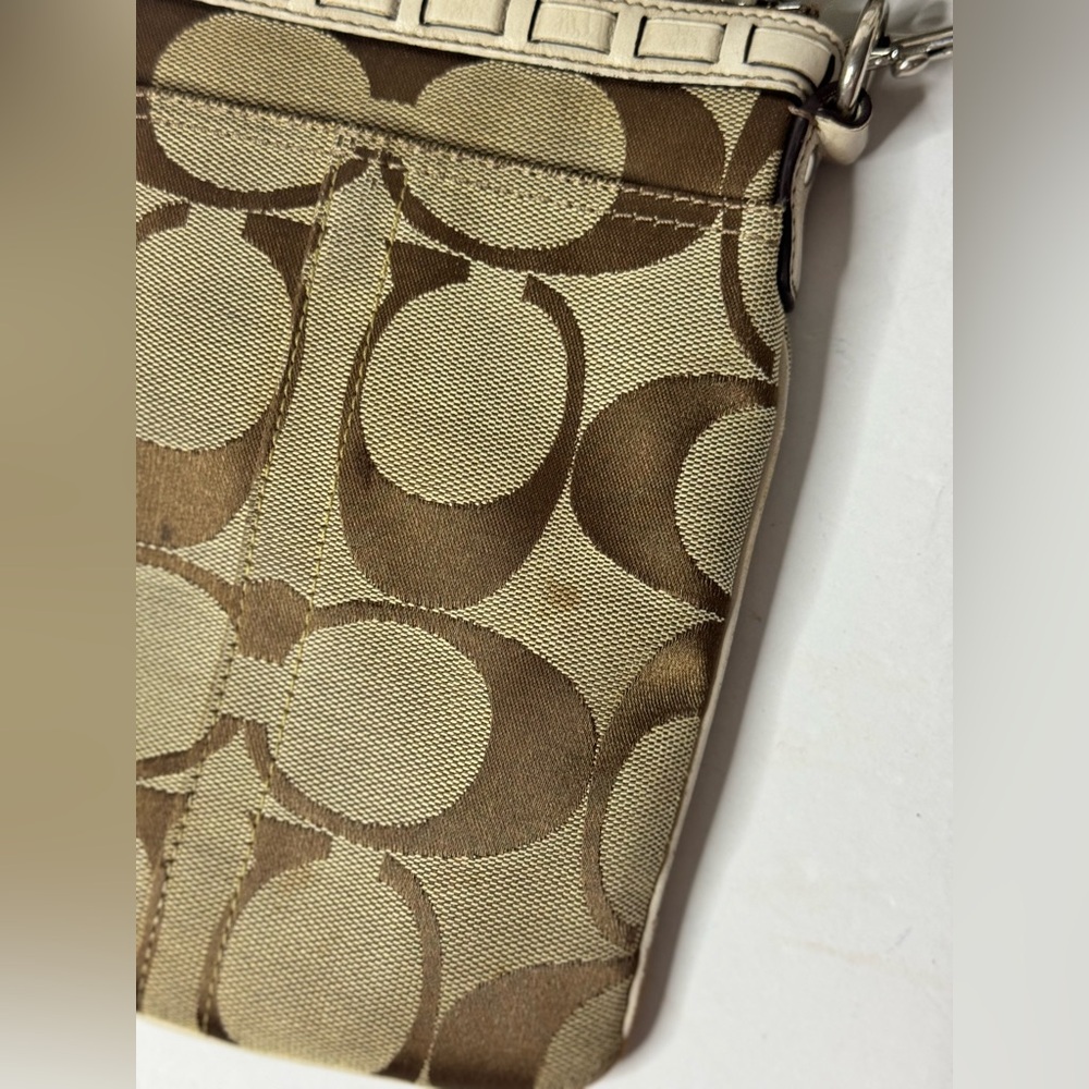 Coach Signature Stripe Bag Python Snake Crossbody… - image 3